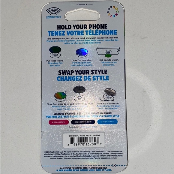 🚫 SOLD 🚫 ⭐️(2 for $15) PoPSockets Mane Attraction - Picture 3 of 12